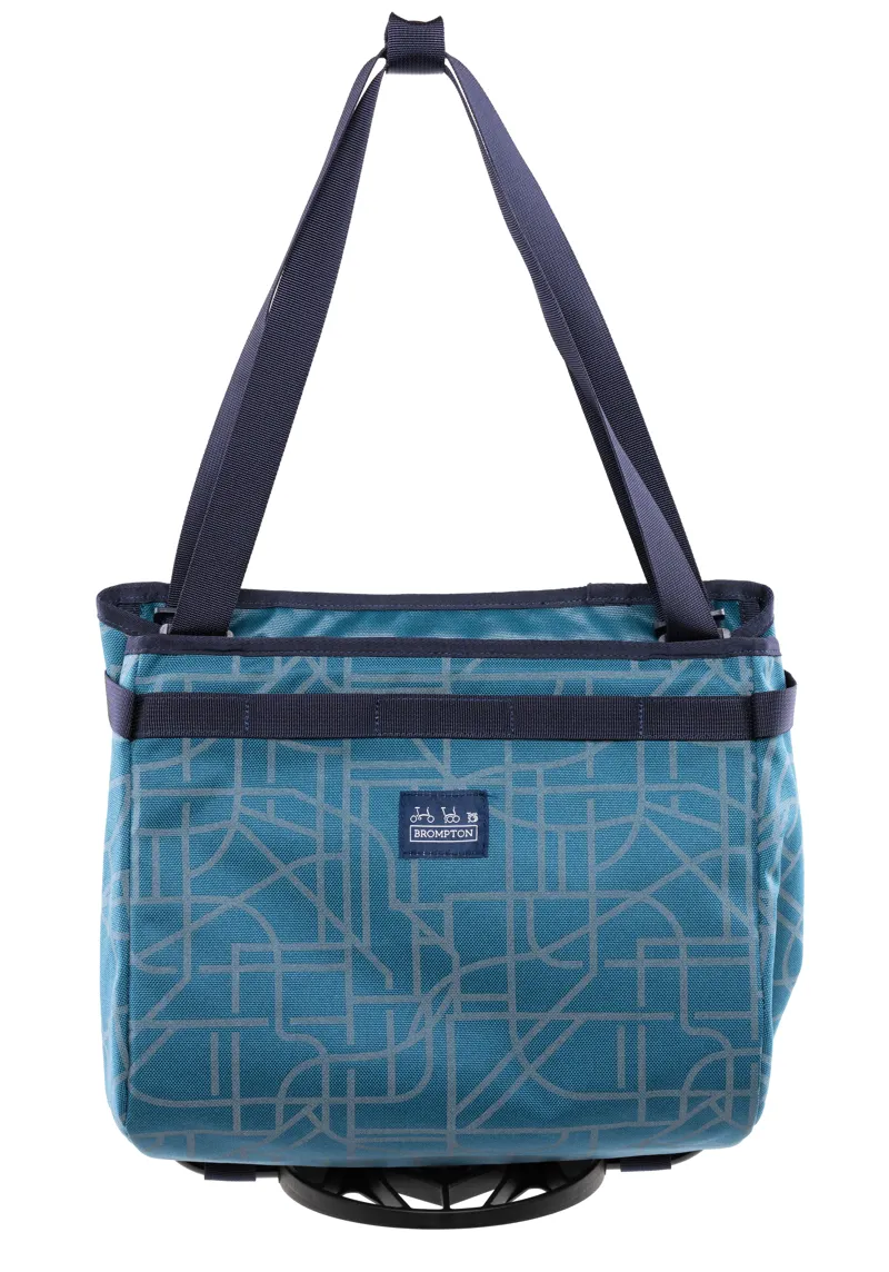 Brompton Bright Night Electric Basket Bag in Dusk Blue 9L
